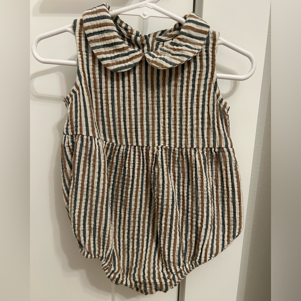 Rylee + Cru Nautical Striped Romper